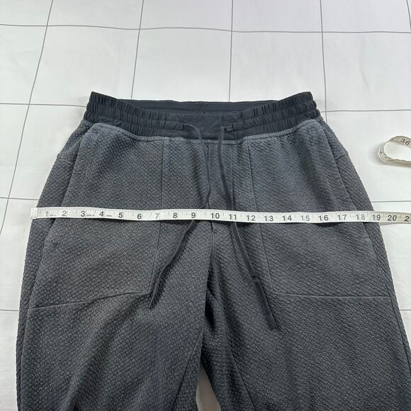 Lululemon Pants Mens Medium Gray At Ease Jogger Athletic Textured Training Gym - Picture 7 of 11